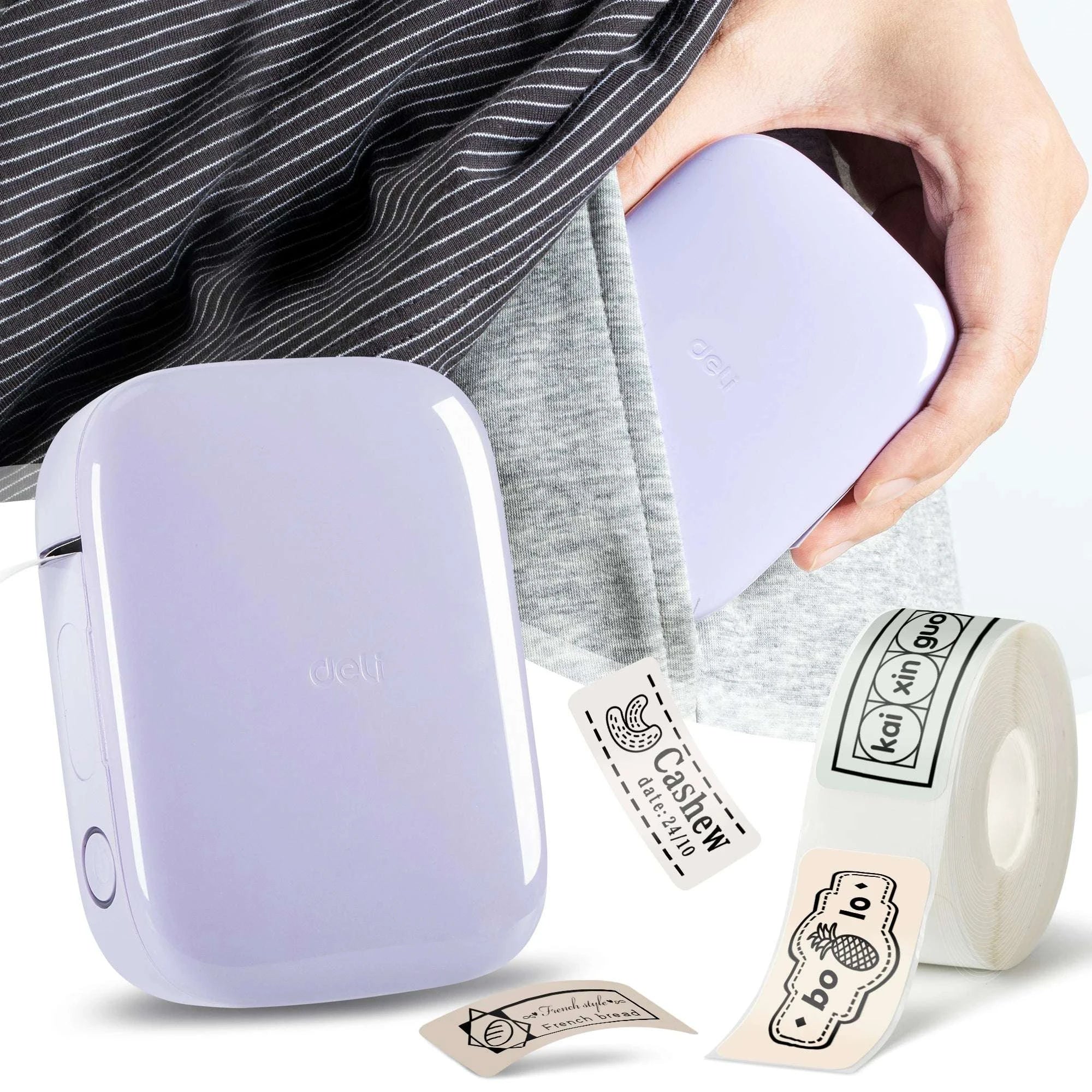 Portable Bluetooth Label Maker for Home & Office Organization-Purple / United States
