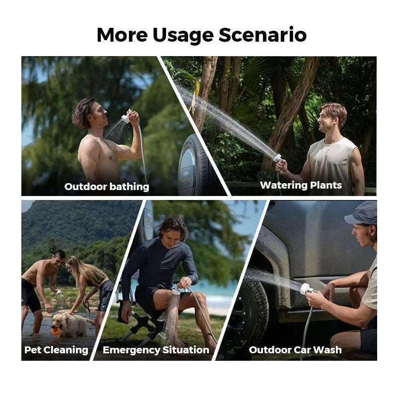 Portable Camping Shower Pump IPX7 Waterproof-Default Title