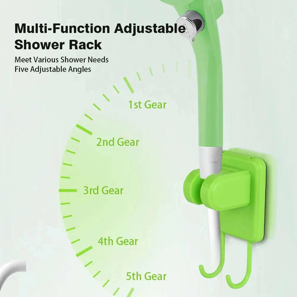 Portable Camping Shower Pump Kit with Digital Display and 6000mAh Battery-green