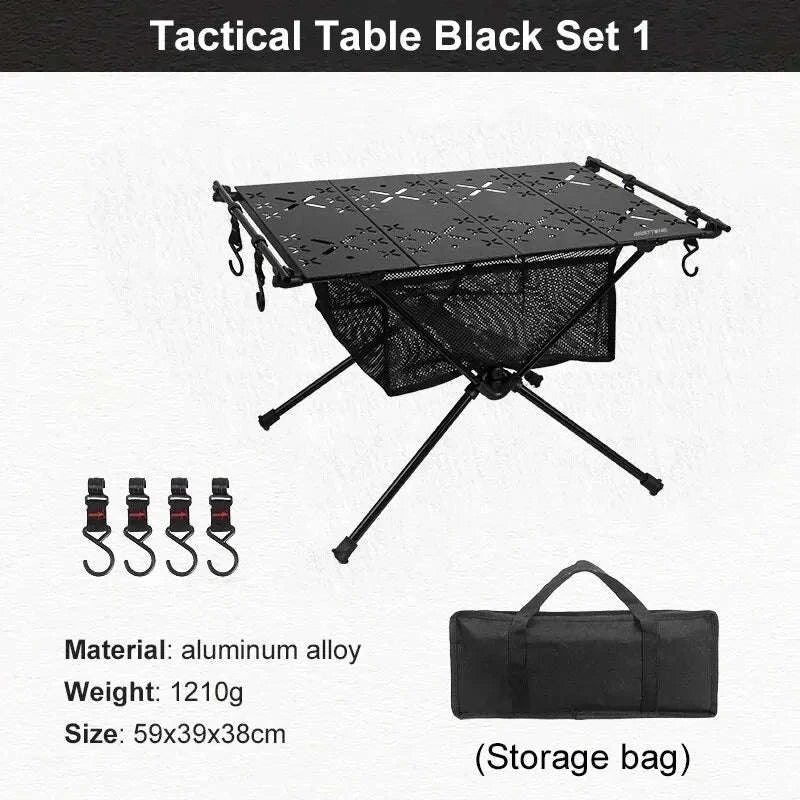 Portable Camping Table-Army Green Table Set