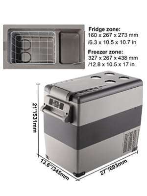 Portable Car Fridge Freezer 15L–55L Compressor Cooler for Travel-15L / spain