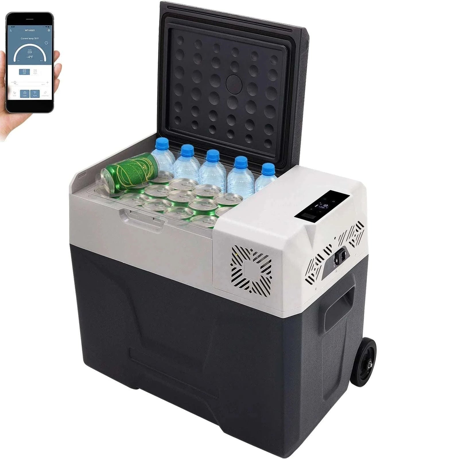 Portable Car Fridge Freezer 15L–55L Electric Cooler 12V/24V & AC-55L / United States