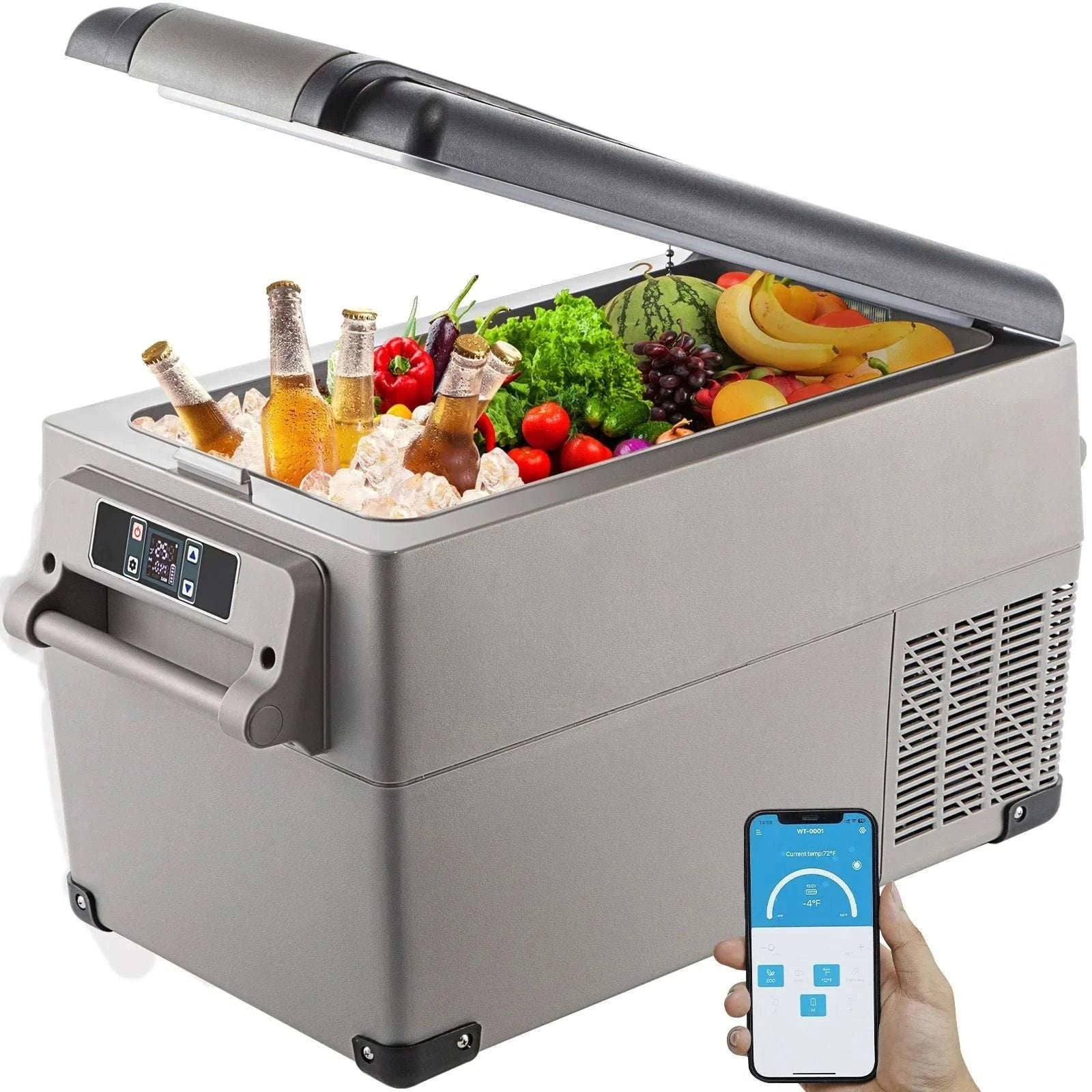 Portable Car Fridge Freezer 15L–55L Electric Cooler 12V/24V & AC-55L / United States