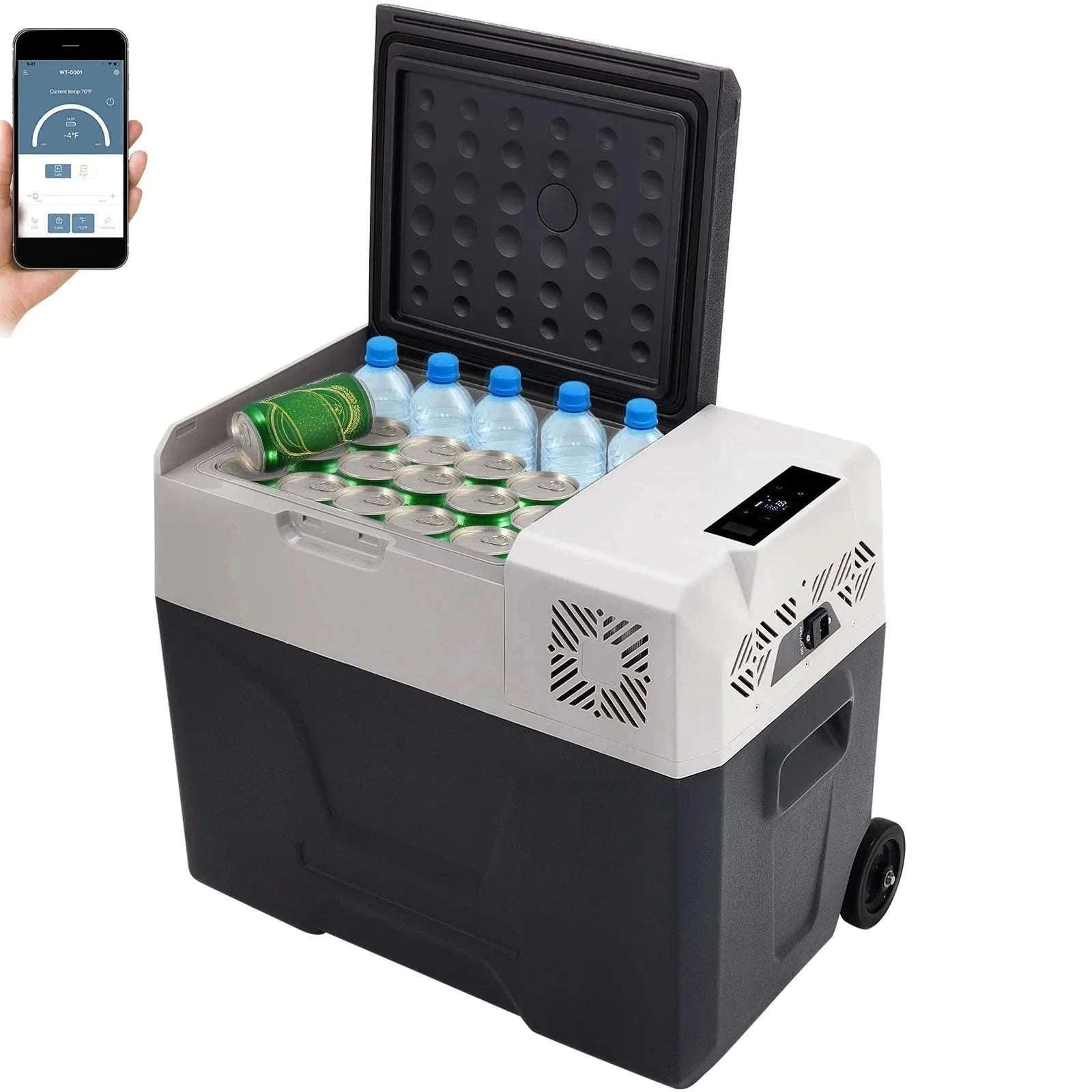 Portable Car Fridge Freezer 15L–55L Electric Cooler 12V/24V & AC-55L / United States