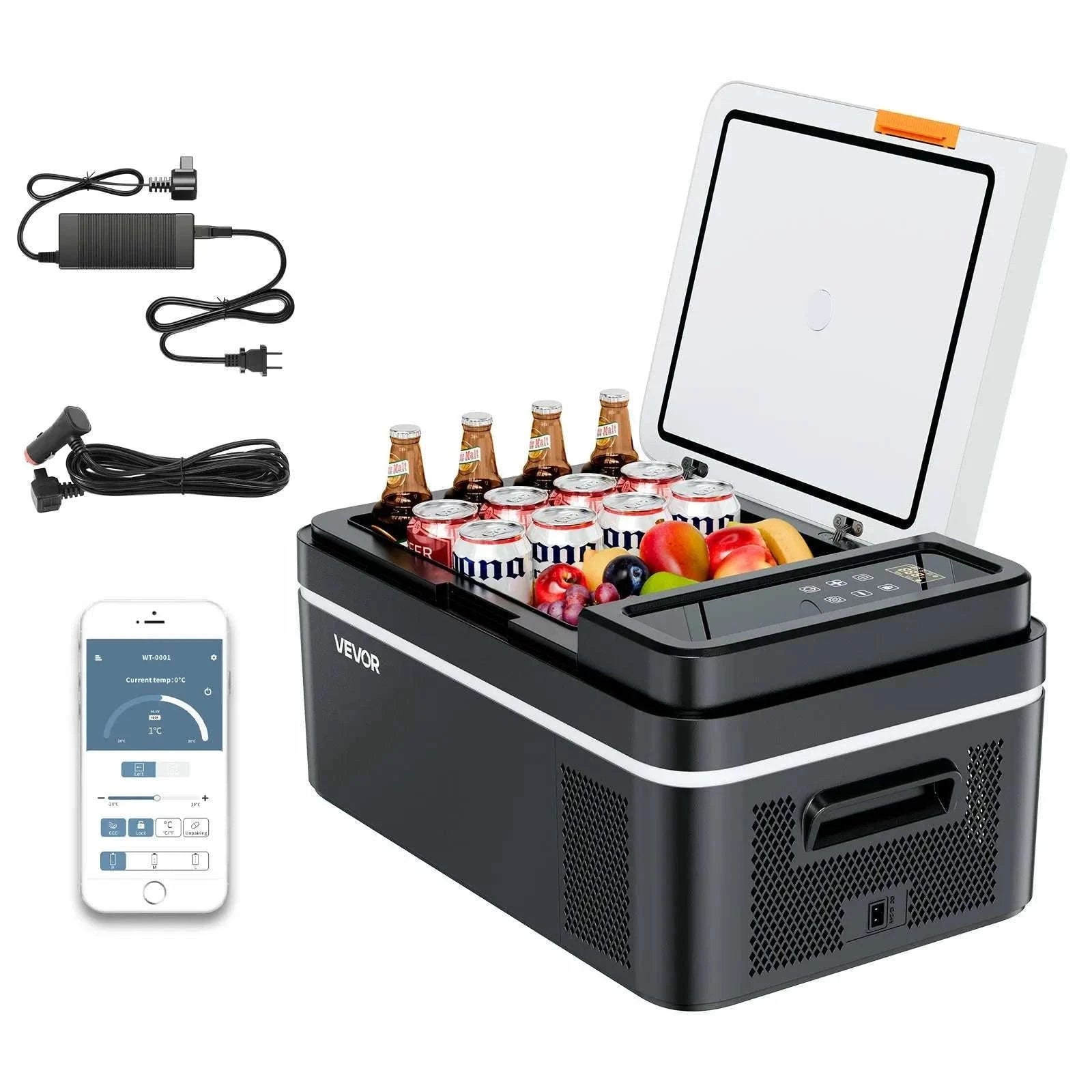 Portable Car Fridge Freezer 15L–55L Electric Cooler 12V/24V & AC-55L / United States