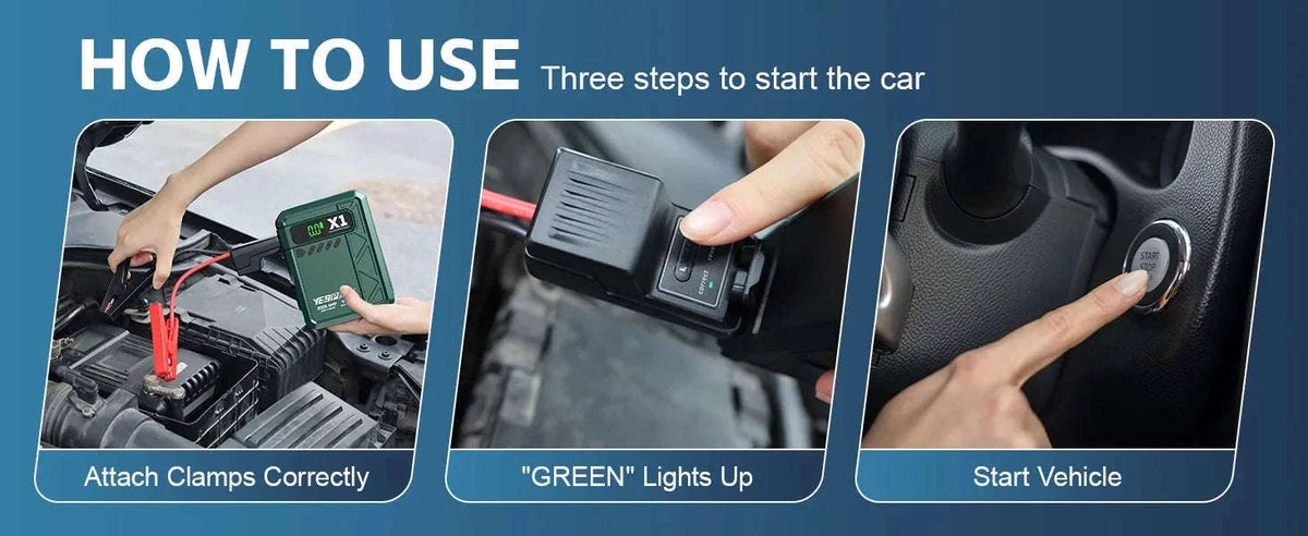 Portable Car Jump Starter with Air Compressor 2000A 150 PSI Power Bank-A-X1-yesper / Australia
