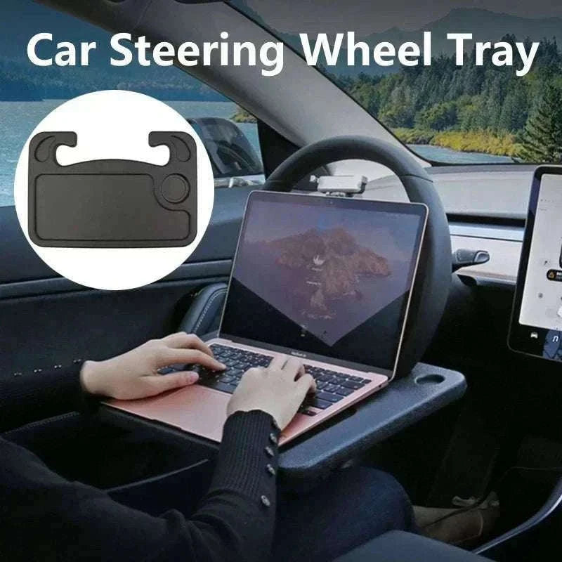 Portable Car Laptop Desk Mount Stand for Work and Meals-Small