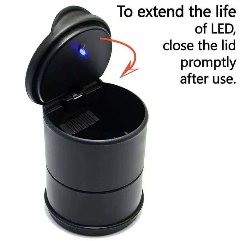Portable Car LED Ashtray and Garbage Storage Cup-Without LED light