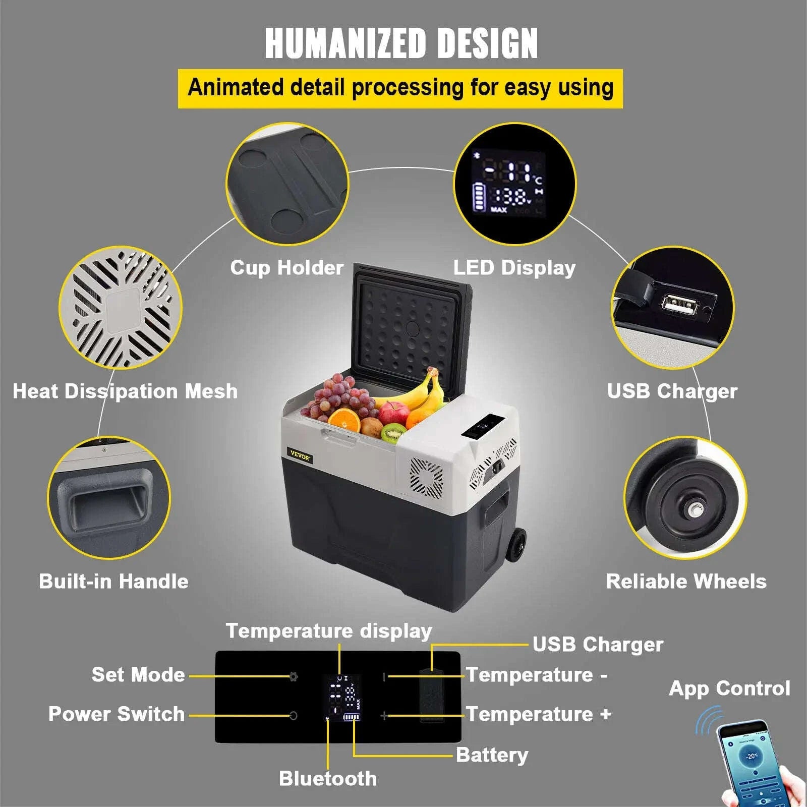 Portable Car Refrigerator 30L 40L 50L 220V-32Qt 30L / CZECH REPUBLIC