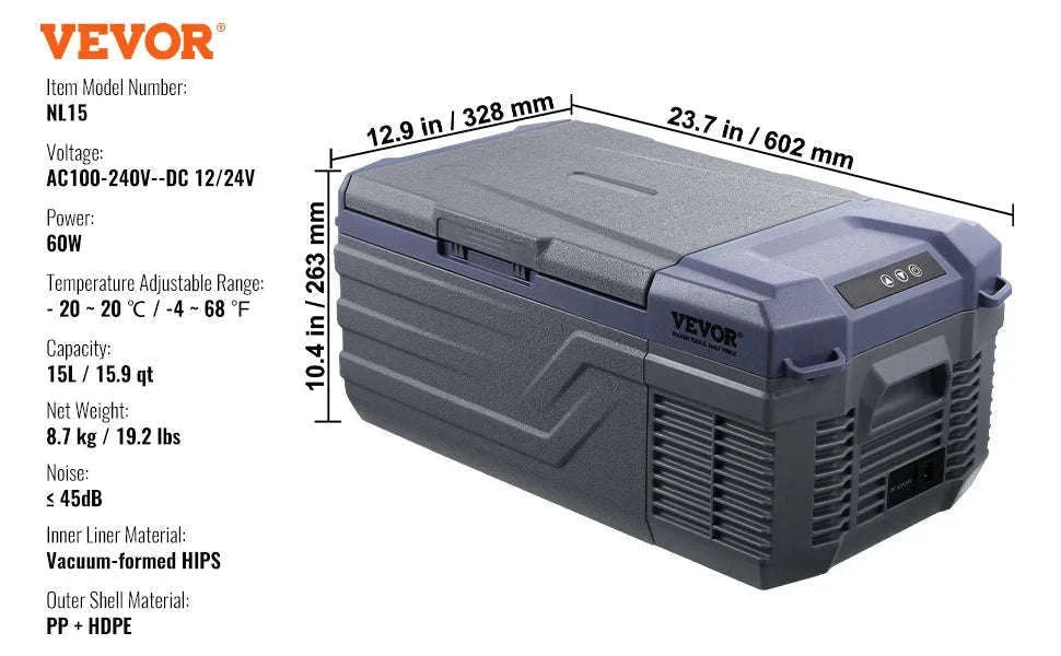 Portable Car Refrigerator 8L to 75L Single and Dual Zone-NLS45 / france