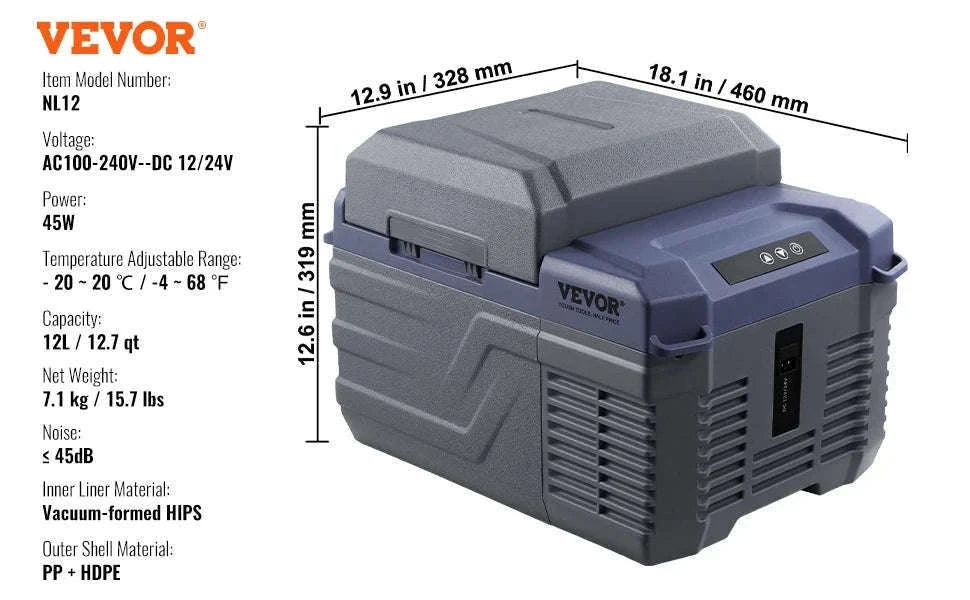 Portable Car Refrigerator 8L to 75L Single and Dual Zone-NLS45 / france