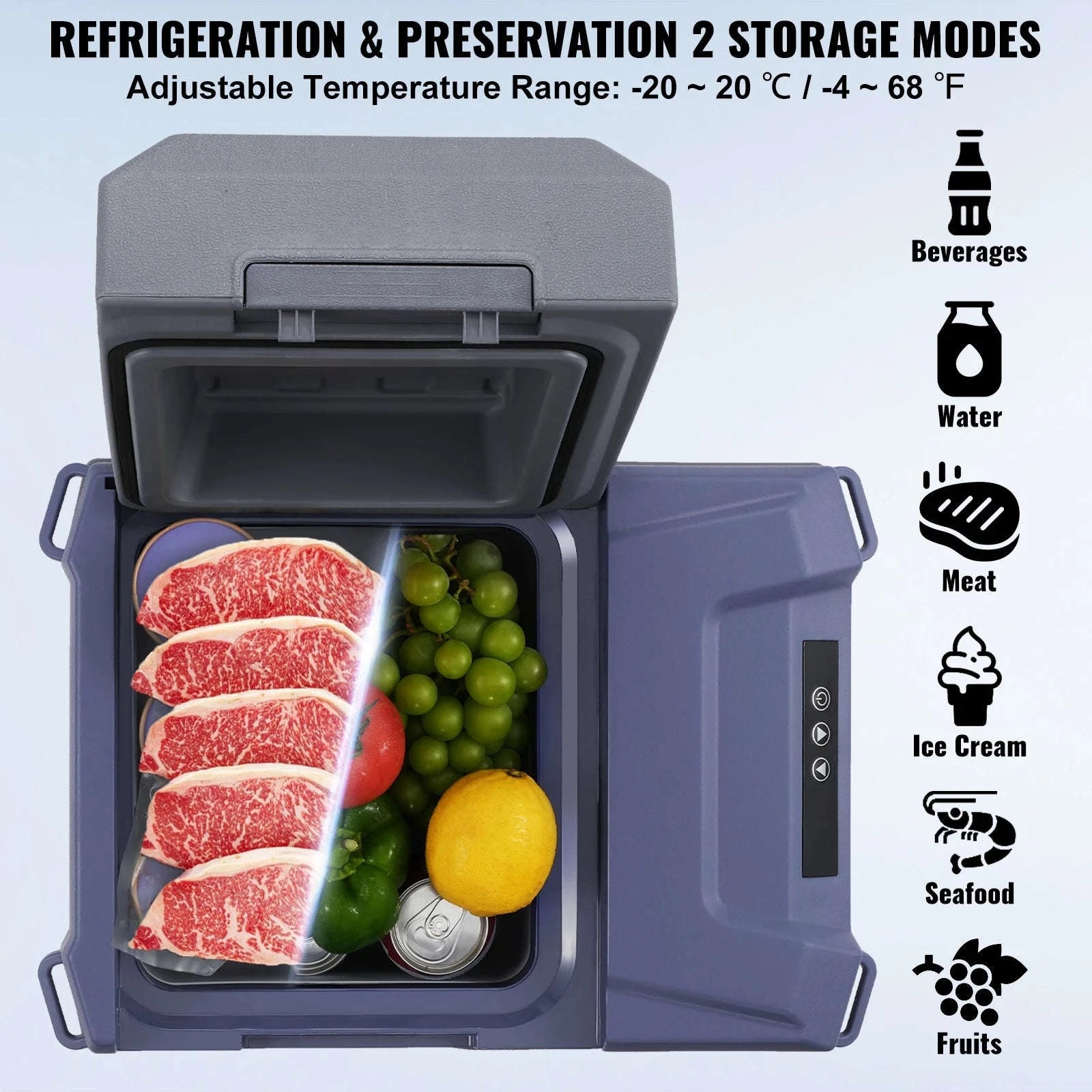 Portable Car Refrigerator 8L to 75L Single and Dual Zone-NLS45 / france