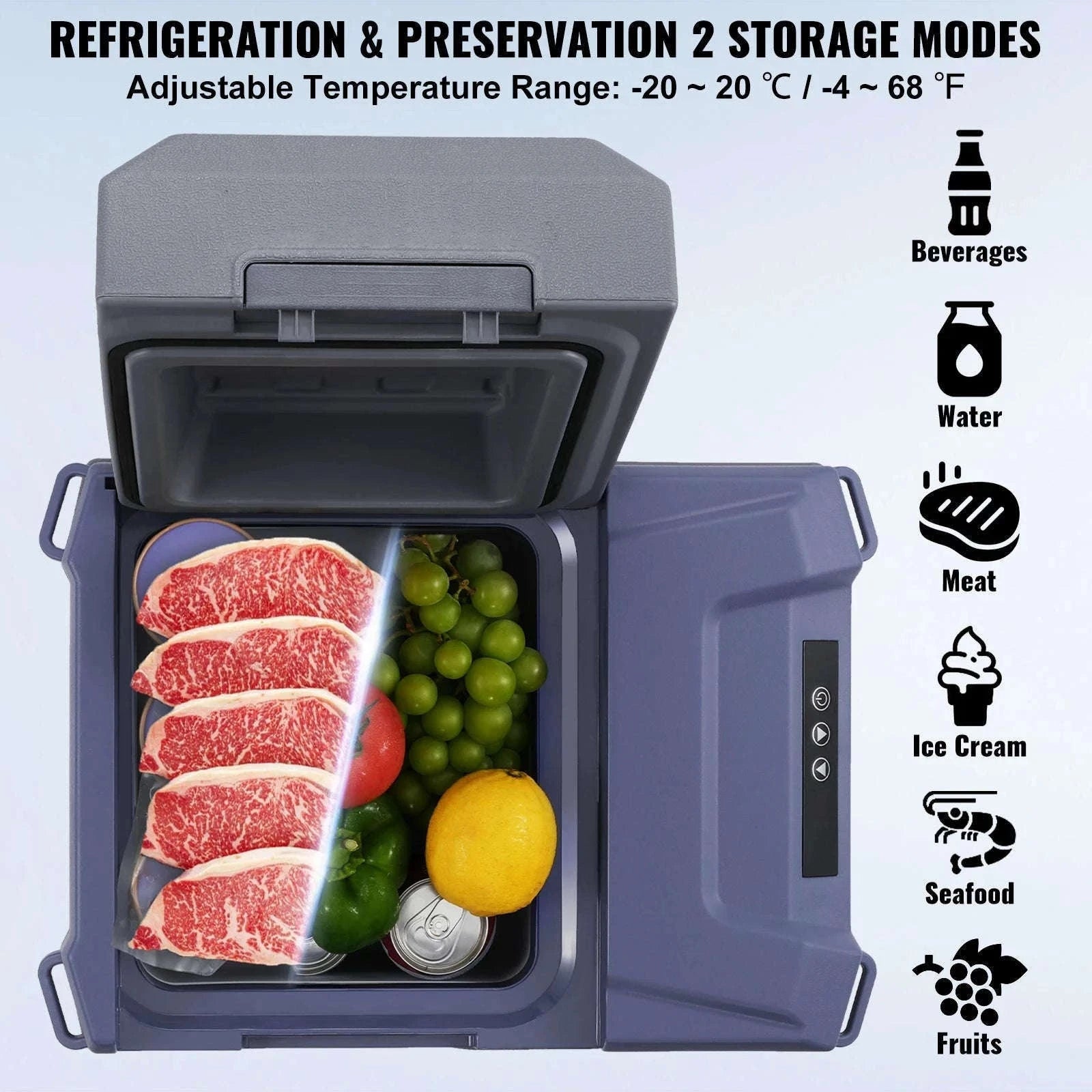 Portable Car Refrigerator 8L to 75L Single and Dual Zone-NLS45 / france