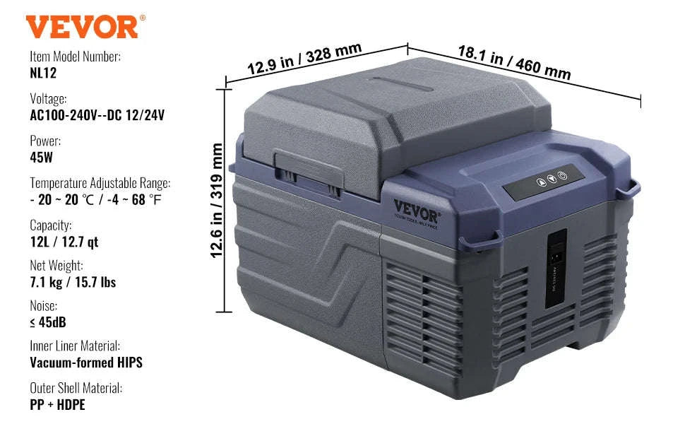 Portable Car Refrigerator 8L to 75L Single and Dual Zone-NLS45 / france
