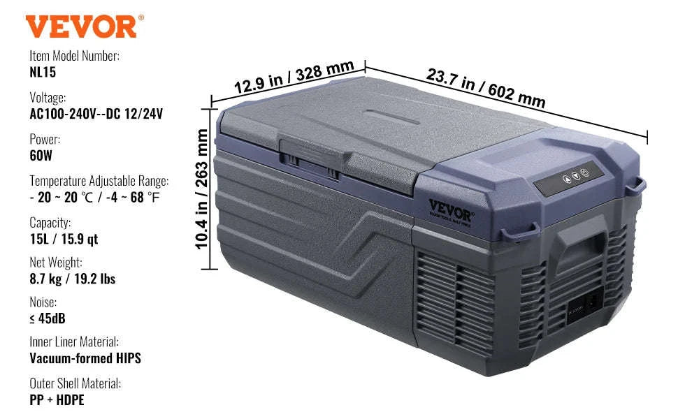 Portable Car Refrigerator 8L to 75L Single and Dual Zone-NLS45 / france