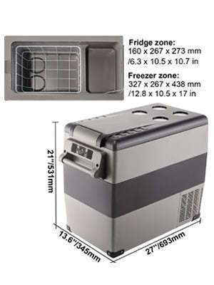 Portable Car Refrigerator Freezer with Compressor Cooling-45L / United States