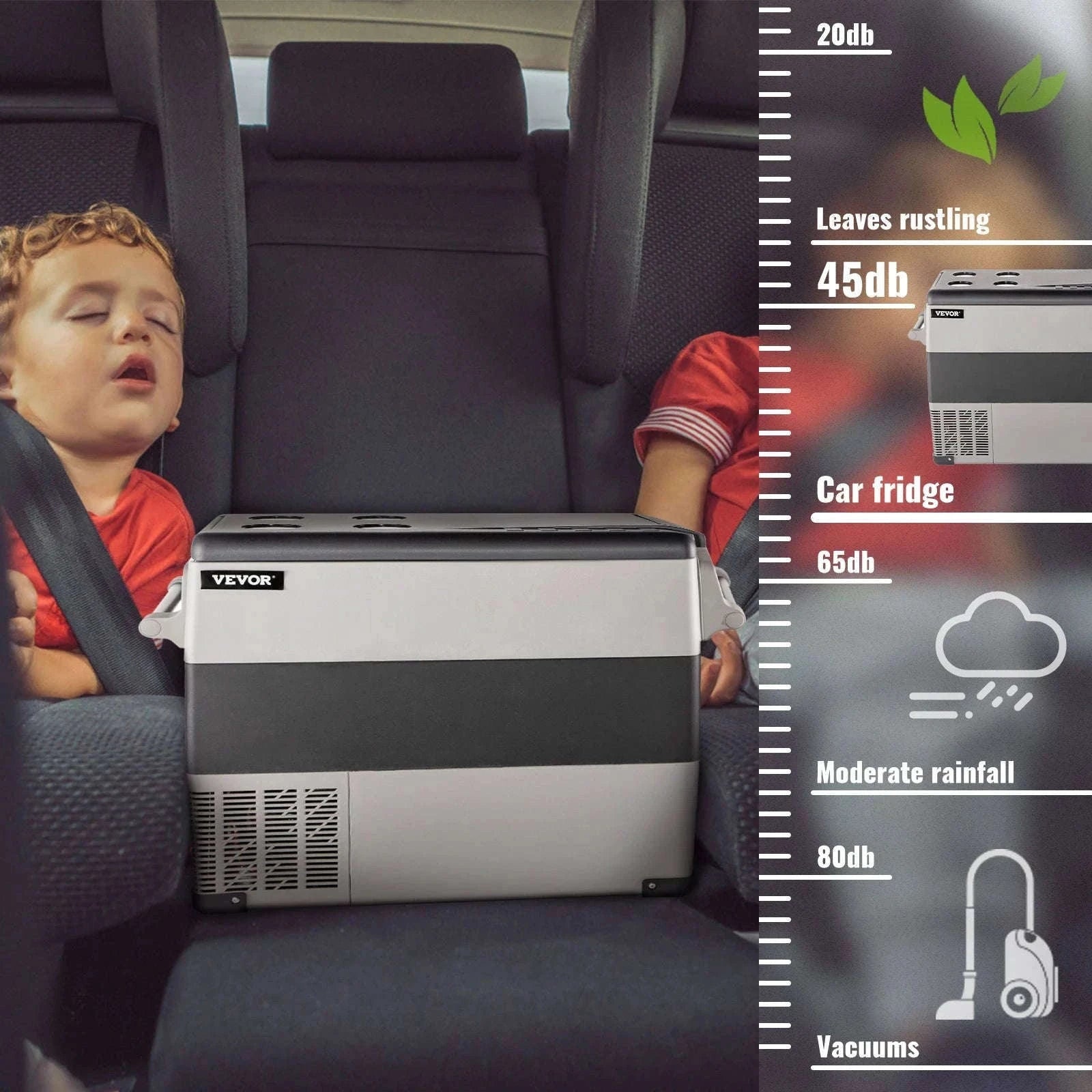 Portable Car Refrigerator Freezer with Compressor Cooling-45L / United States