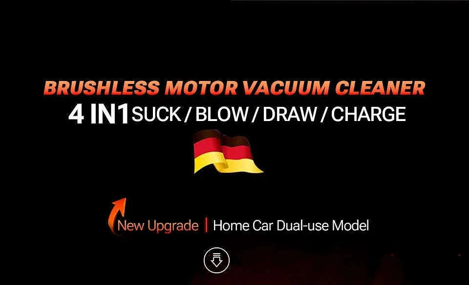 Portable Car Vacuum Cleaner with Strong Suction and Cordless Use-Max Red 2hapa