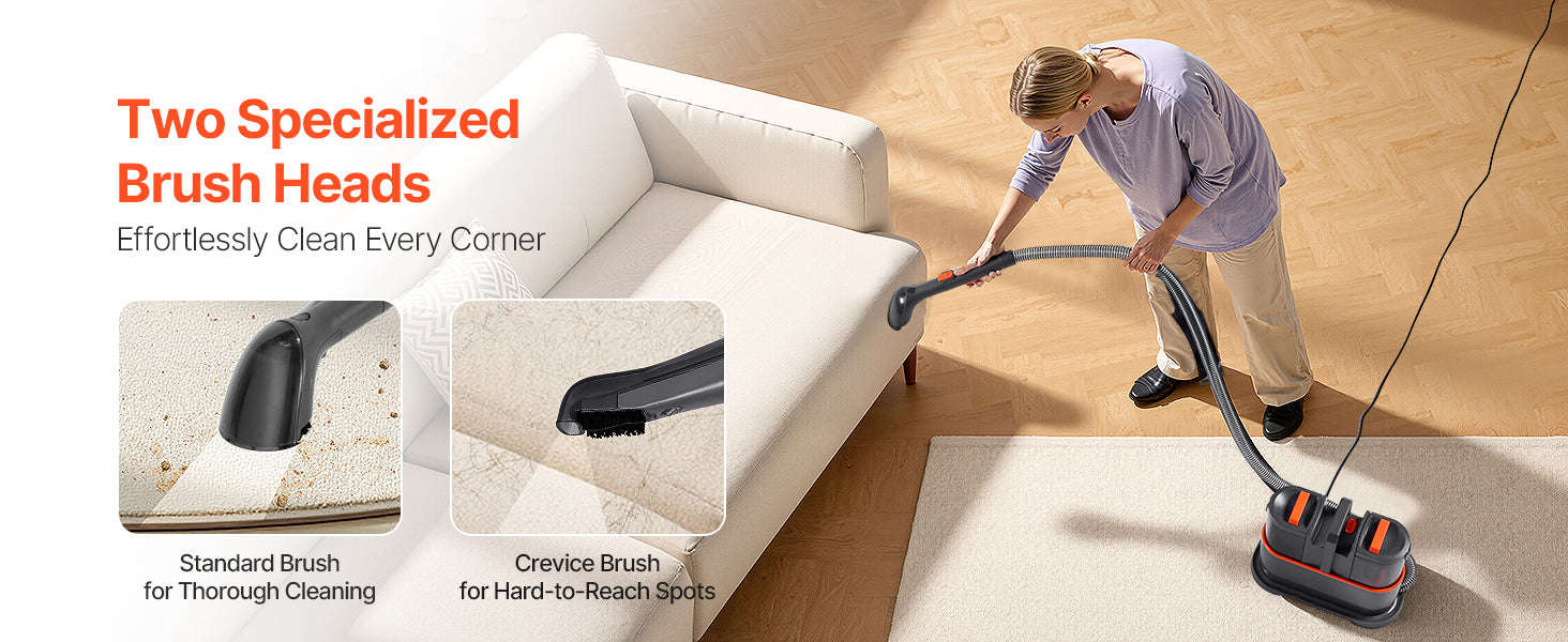 Portable Carpet Cleaner Machine with Dual Water Tanks-15.16x7.48x12.91inch / United States