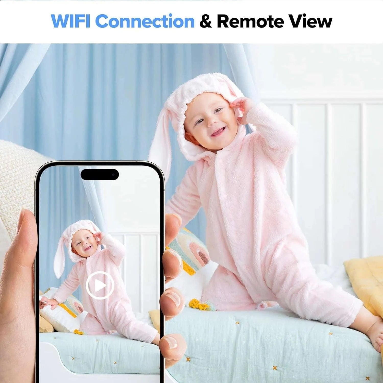 Portable Charger Camera with Full HD Mini WiFi Monitoring-Default Title