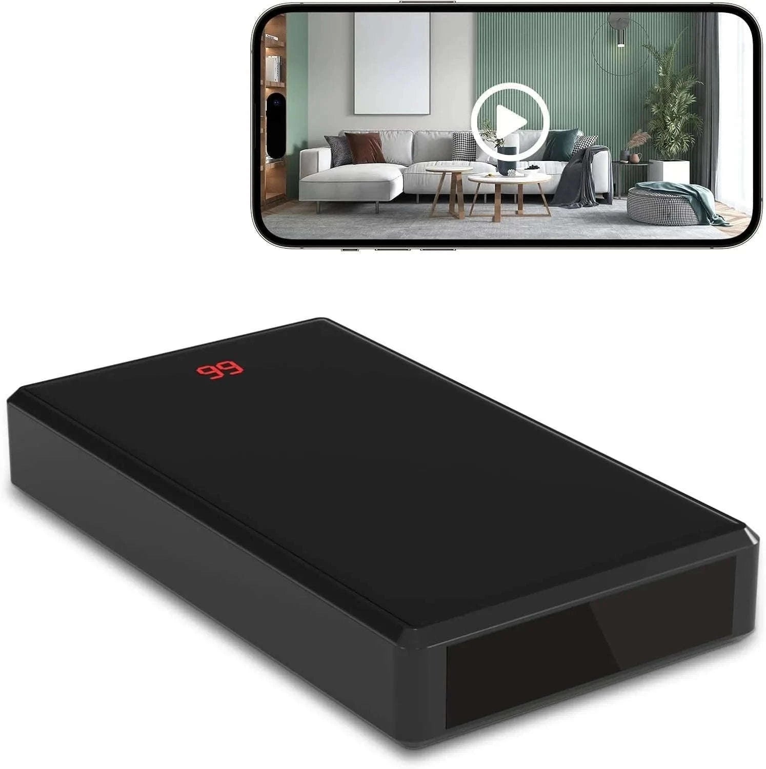 Portable Charger Camera with Full HD Mini WiFi Monitoring-Default Title
