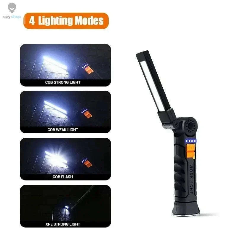 Portable COB LED Work Light with USB Rechargeable Magnetic Base-BIG-box