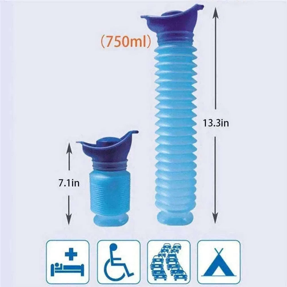 Portable Collapsible Car Urinal with Leakproof Design for Travel-Urinal and Aid