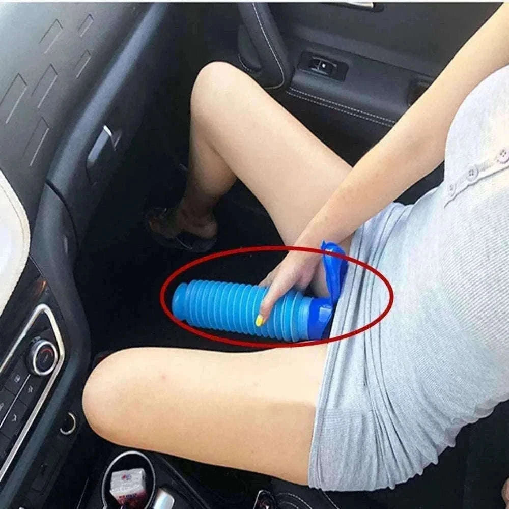 Portable Collapsible Car Urinal with Leakproof Design for Travel-Urinal and Aid