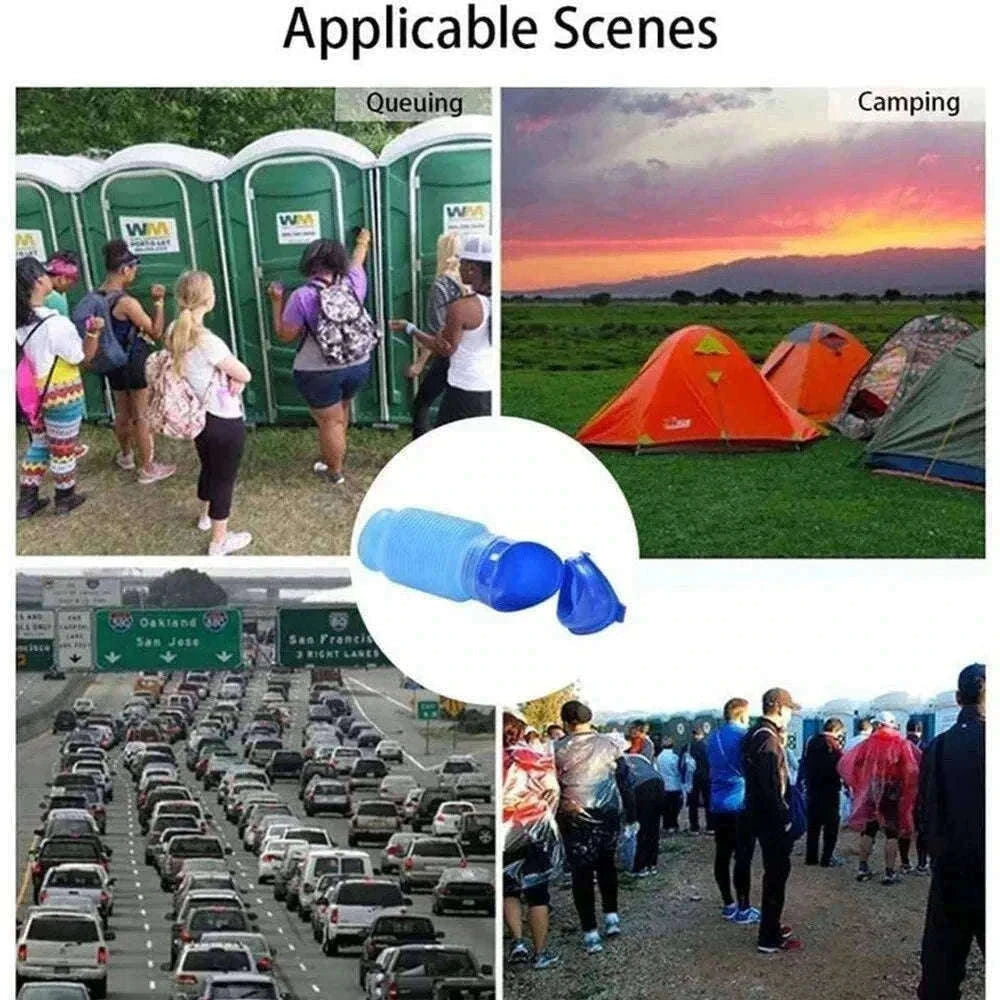 Portable Collapsible Car Urinal with Leakproof Design for Travel-Urinal and Aid