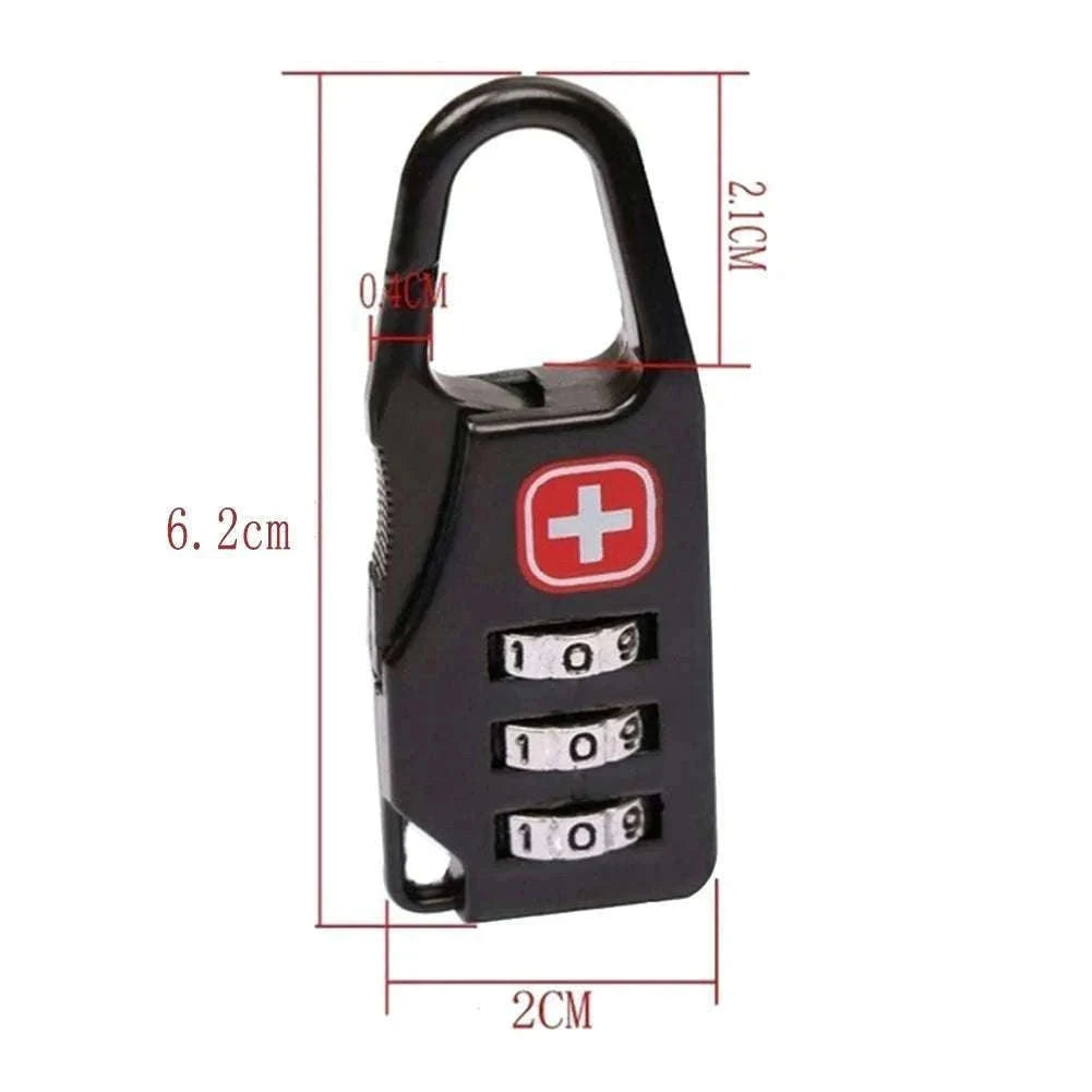 Portable Combination Code Lock for Bags and Travel Gear-3PCS