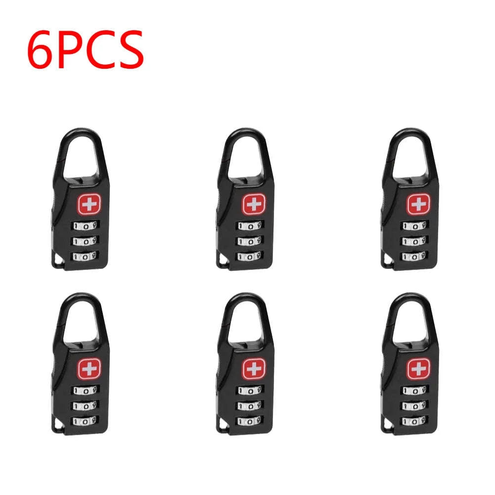 Portable Combination Code Lock for Bags and Travel Gear-5PCS