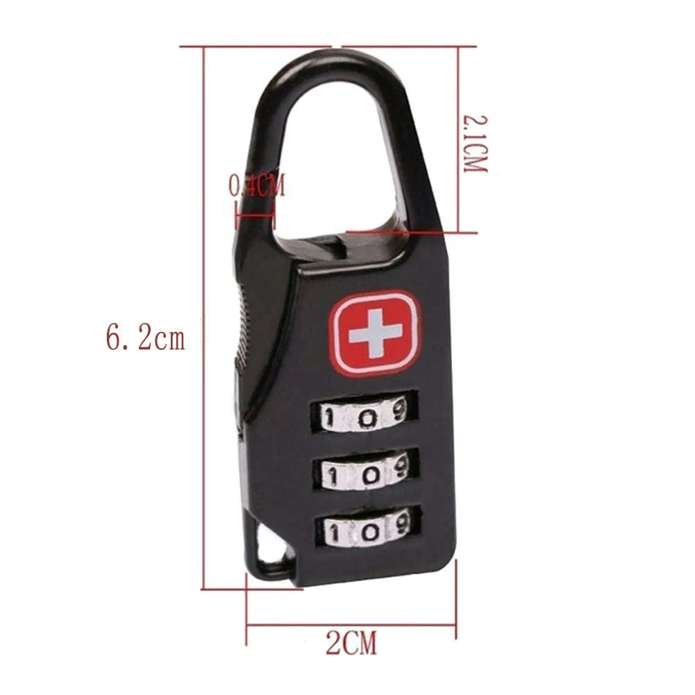 Portable Combination Code Lock for Bags and Travel Gear-5PCS