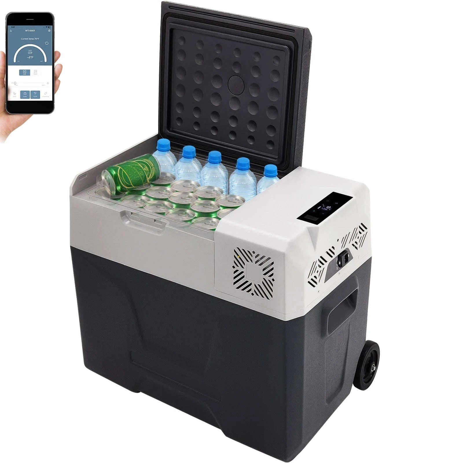 Portable Compressor Cooler 15L-55L 12V/24V DC 110-240V AC-22L NEW / Germany