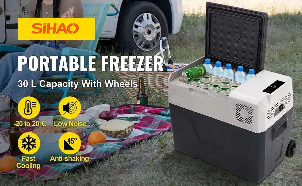 Portable Compressor Refrigerator Freezer 15L, 12/24V & 100-240V-40L / CZECH REPUBLIC
