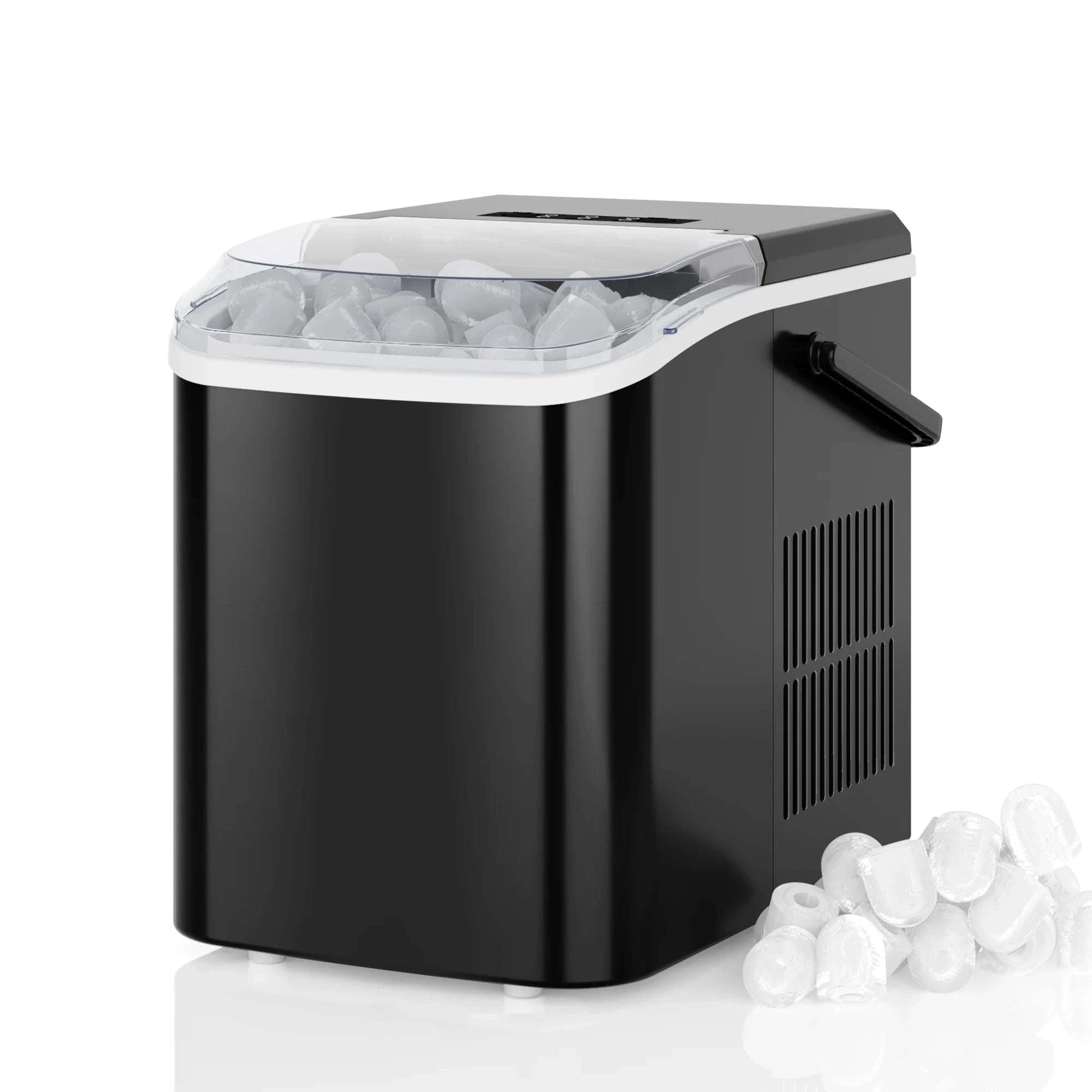 Portable Countertop Ice Maker with Handle – 9 Cubes in 6 Minutes-black / United States
