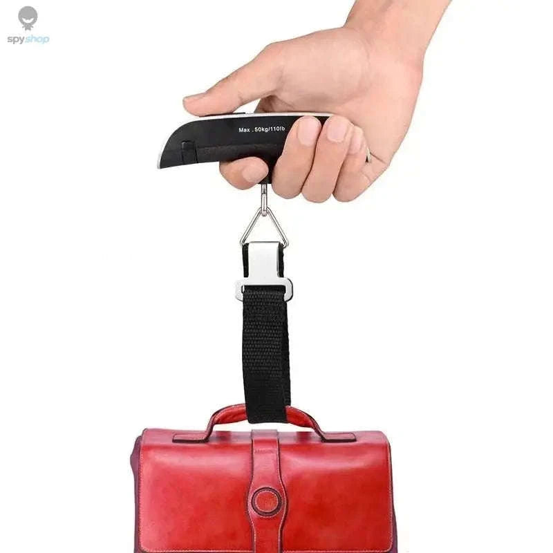 Portable Digital Luggage Scale – 50kg Precision Travel Weight Checker-Webbing belt