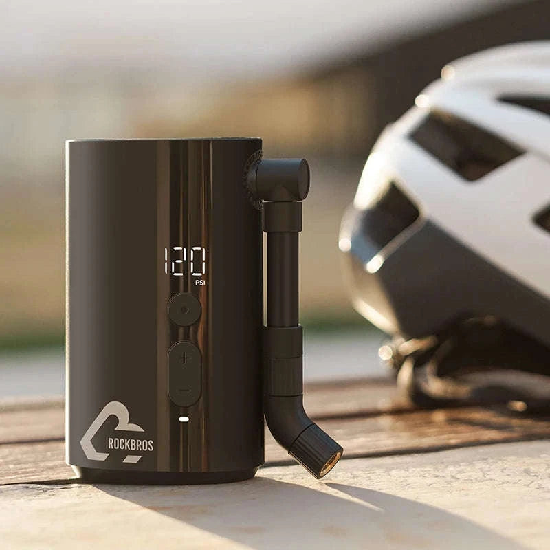 Portable Electric Bike Pump 150 PSI Mini Inflator with Digital Display-QJCQBM1