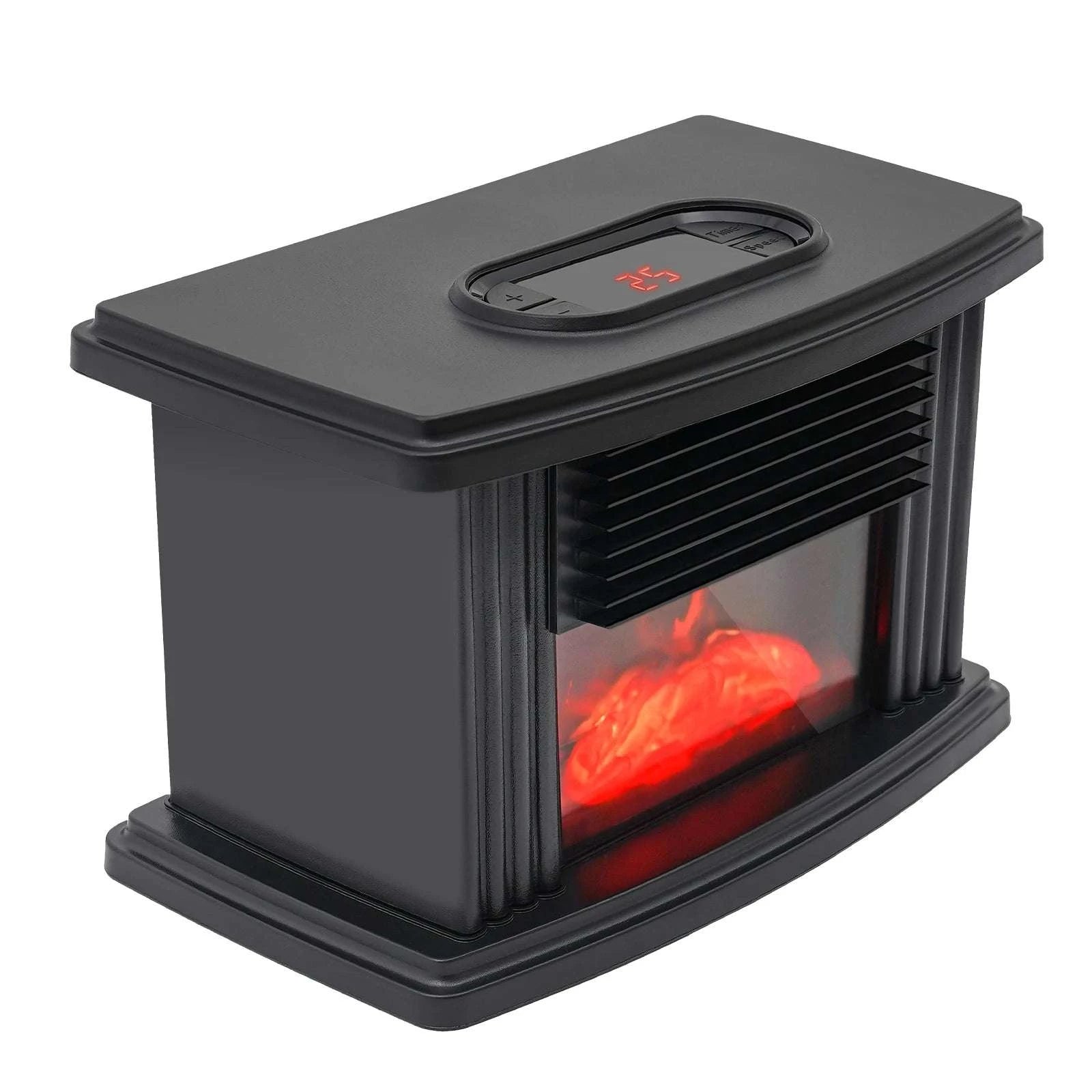 Portable Electric Fireplace Heater 1000W with 3 Speeds & Timer-black / With Remote Control / United States