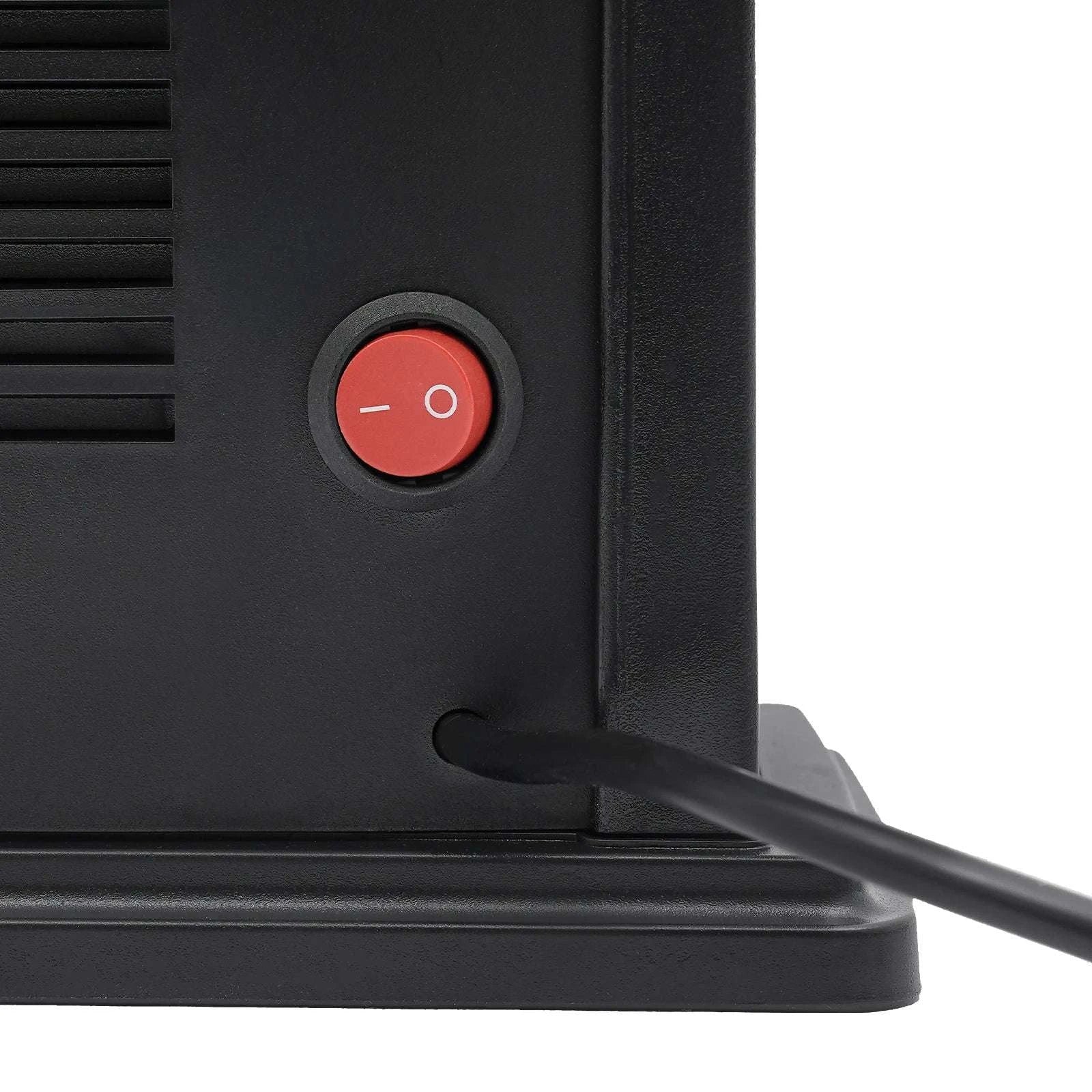 Portable Electric Fireplace Heater 1000W with 3 Speeds & Timer-black / With Remote Control / United States