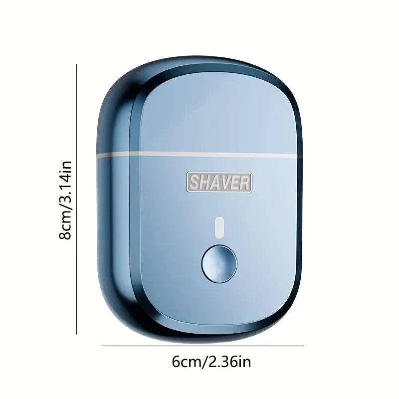 Portable Electric Shaver for Men with Dual Ring Blades & USB Charging-Orange / United States