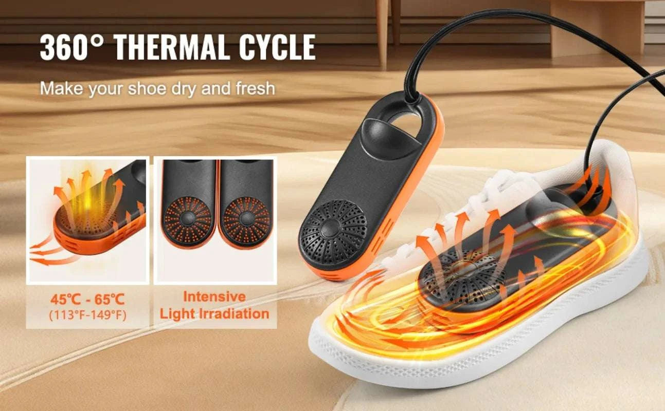 Portable Electric Shoe Dryer & Deodorizer for Boots and Shoes-United States