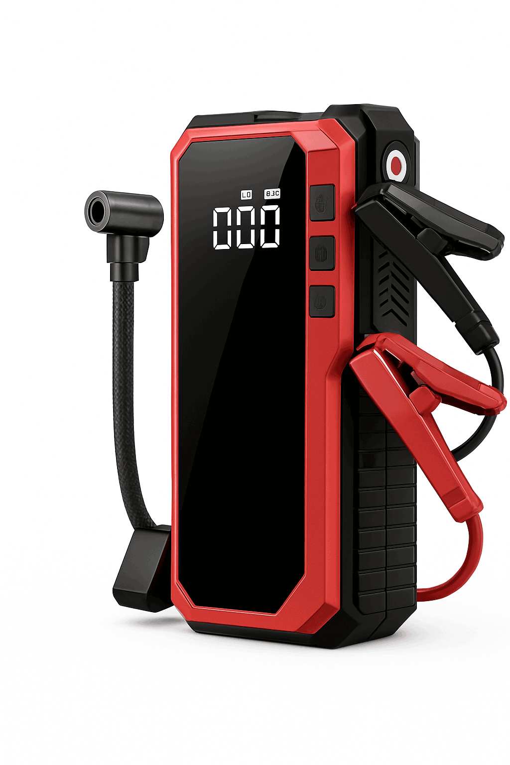 Portable Emergency Jump Starter with Air Compressor, LED Light, Power Bank and Tire Inflator-Base Model G800 / United States