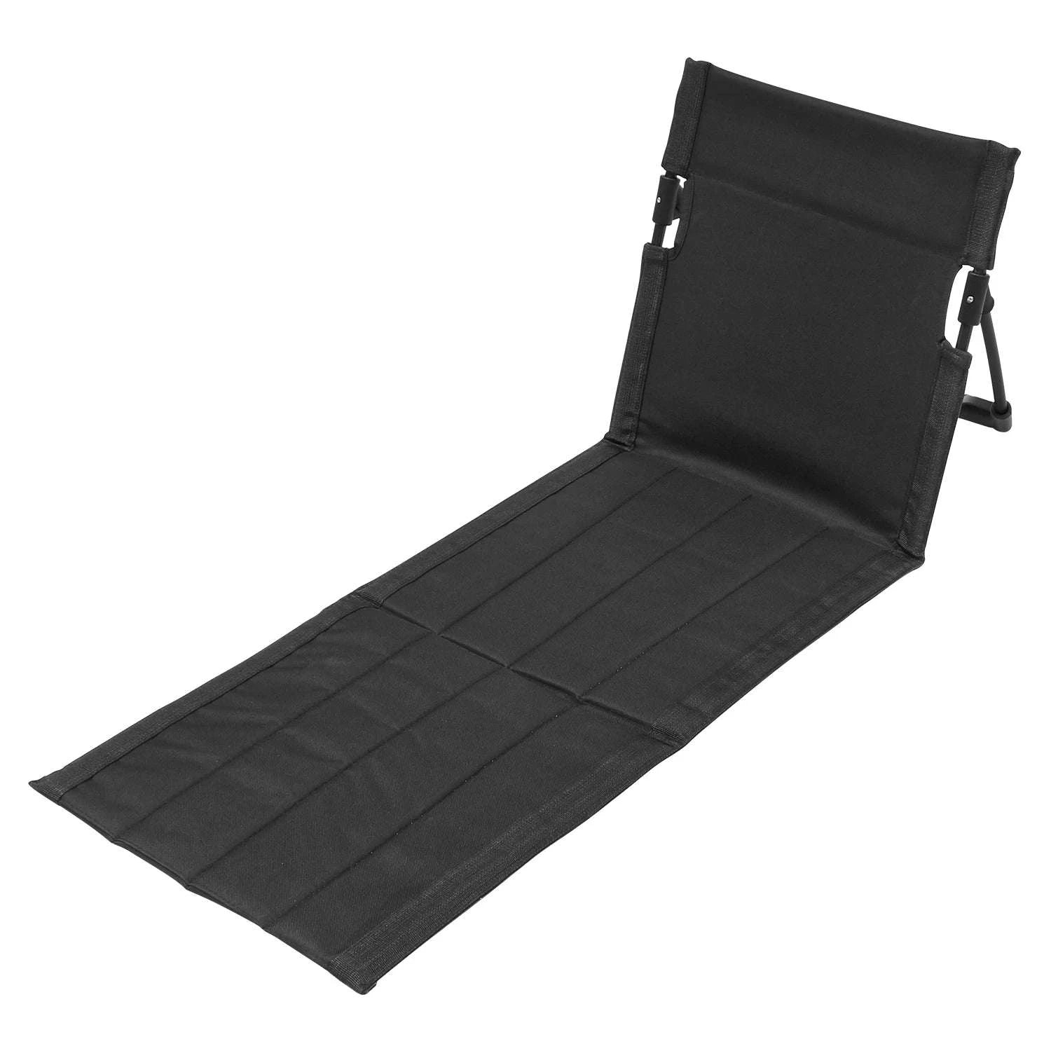 Portable Foldable Camping Floor Chair with Back Support-army green / China Mainland