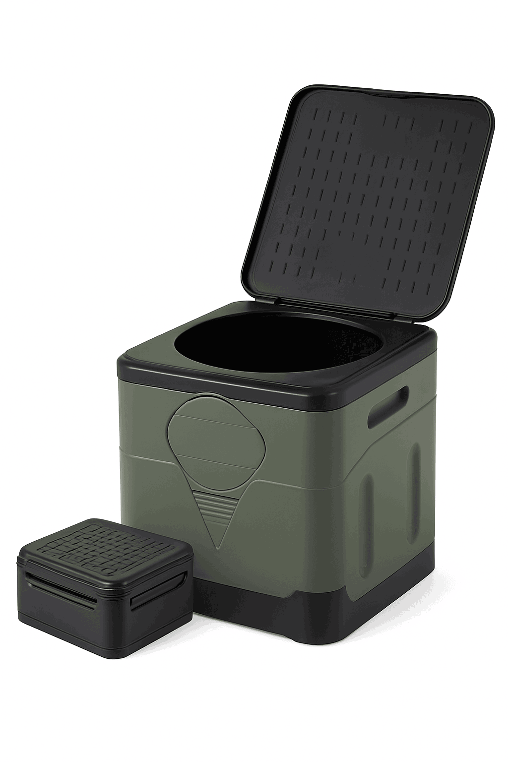 Portable Foldable Camping Toilet-Black