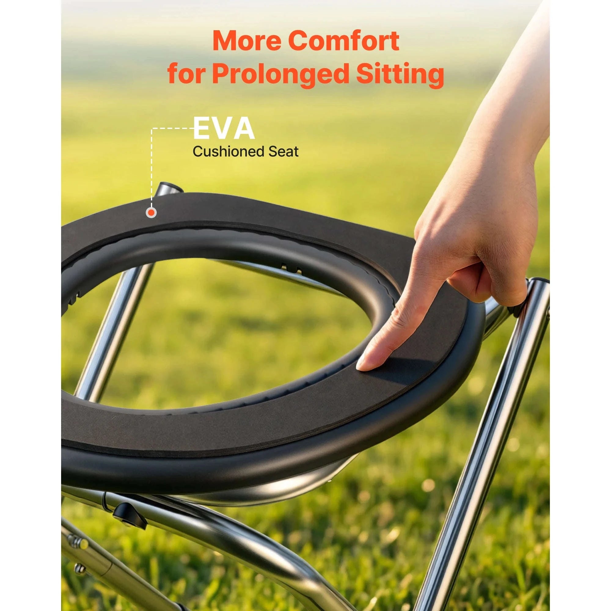 Portable Foldable Toilet for Camping with Soft Seat-350 lbs / United States