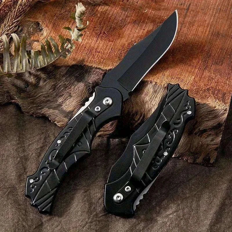 Portable Folding Fruit Knife for Outdoor and Everyday Cutting-light green