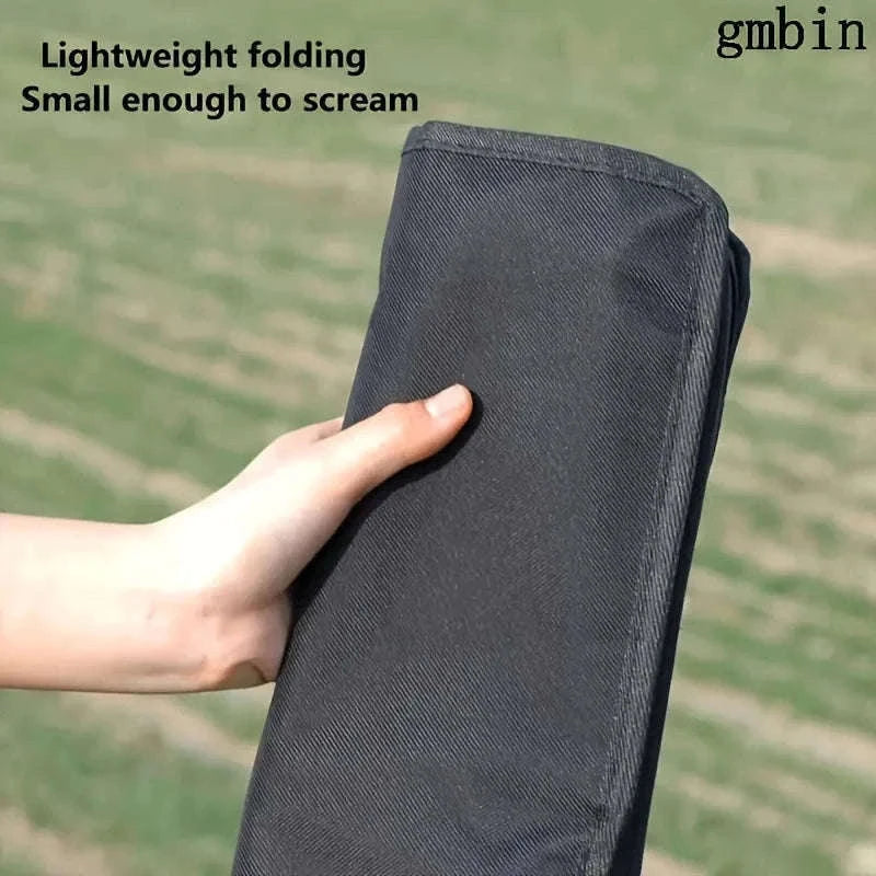Portable Folding Stool Compact Travel Seat for Camping, Hiking & Daily Use-Black-A