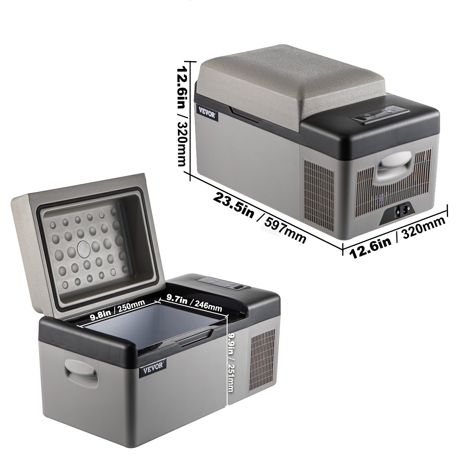 Kompresörlü Soğutmalı Taşınabilir Araba Buzdolabı Dondurucu