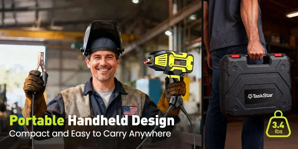 Portable Handheld Electric ARC Welder Kit 110V IGBT Inverter with Digital Display-United States