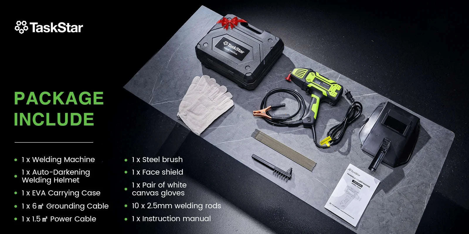 Portable Handheld Electric ARC Welder Kit 110V IGBT Inverter with Digital Display-United States